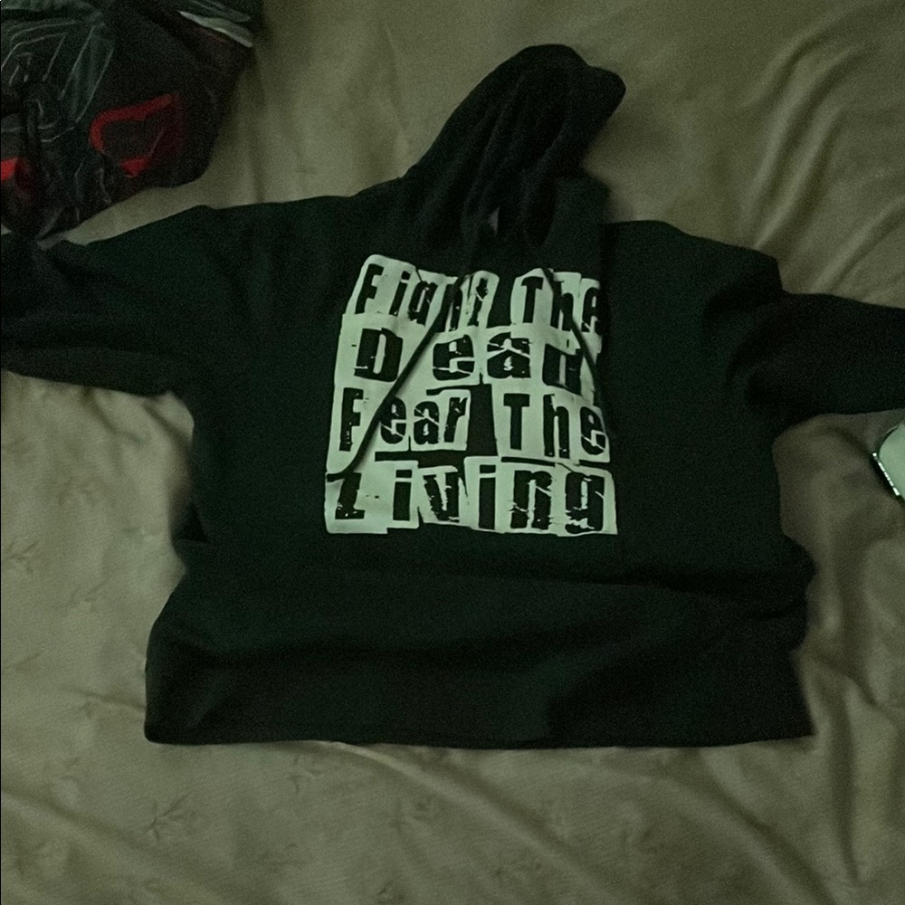Black Graphic Hoodie Sweater WALKING DEAD